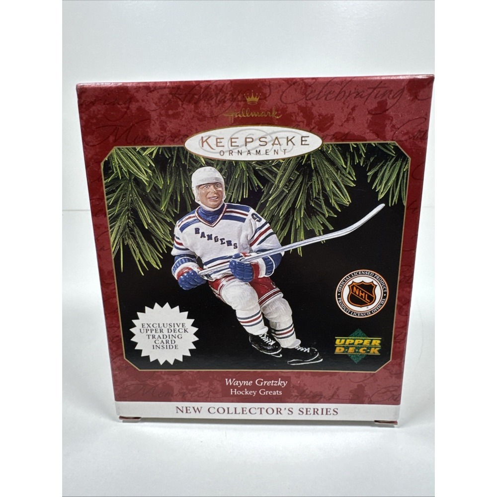 Hallmark Christmas Ornament Hockey Wayne Gretzky Upper Deck Brand New